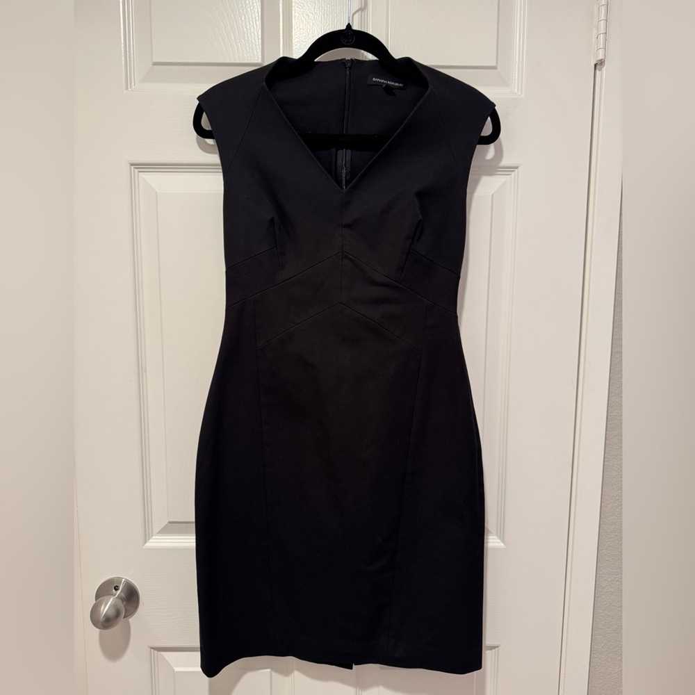 Banana Republic Black Midi Dress